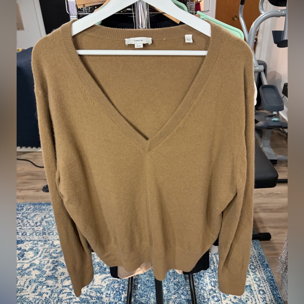 Vince V-Neck Wool & Cashmere Sweater